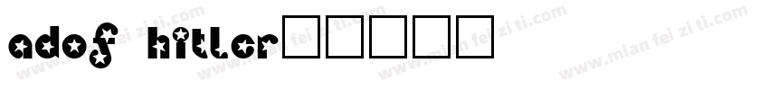 adof hitler字体转换